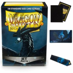 DECK DRAGON SHIELD MATTE SLEEVES JET  (100 BUSTINE) 63X88MM - 11024