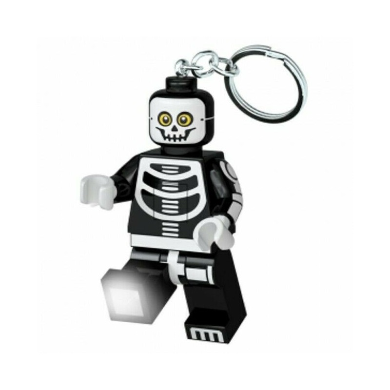 LEGO LGLKE137 CLASSIC SKELETON SCHELETRO KEY LIGHT PORTACHIAVI KEYCHAIN LED LITE