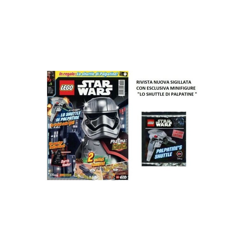 LEGO STAR WARS RIVISTA MAGAZINE N. 9 IN ITALIANO + POLYBAG ESCLUSIVA NUOVO SI...