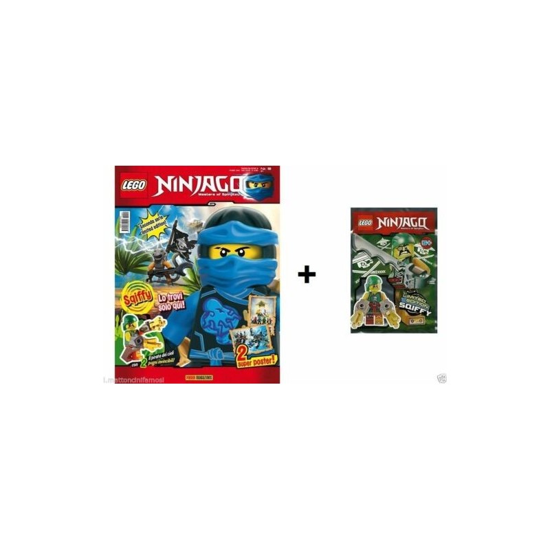 LEGO NINJAGO RIVISTA MAGAZINE NR. 9 IN ITALIANO + POLYBAG SQIFFY NUOVO SIGILLATO