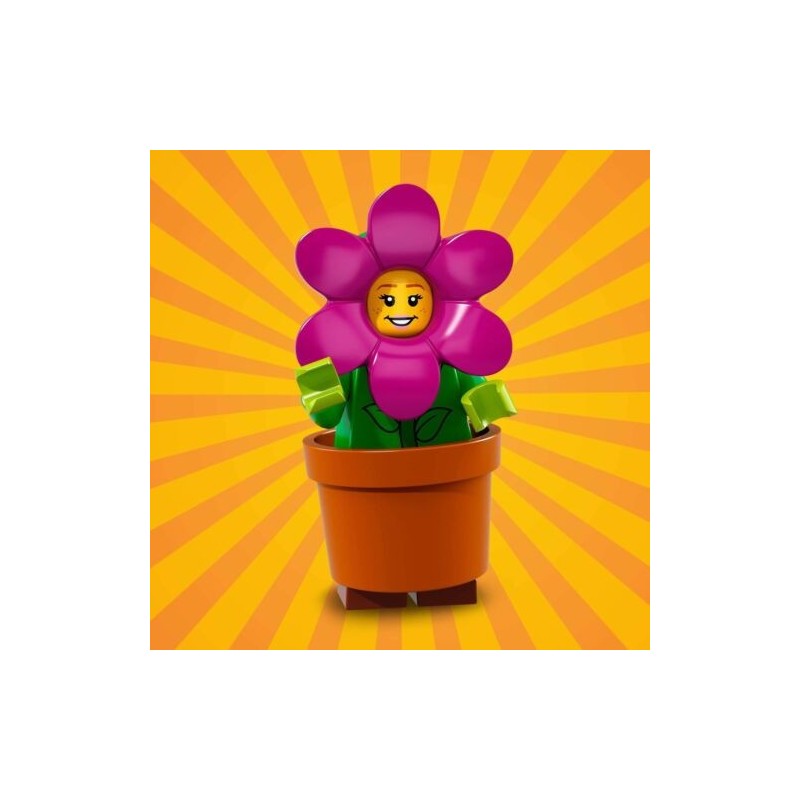 LEGO MINIFIGURES SERIE 18 71021 - 14 FLOWER POT GIRL ragazza vaso di fiori UN...
