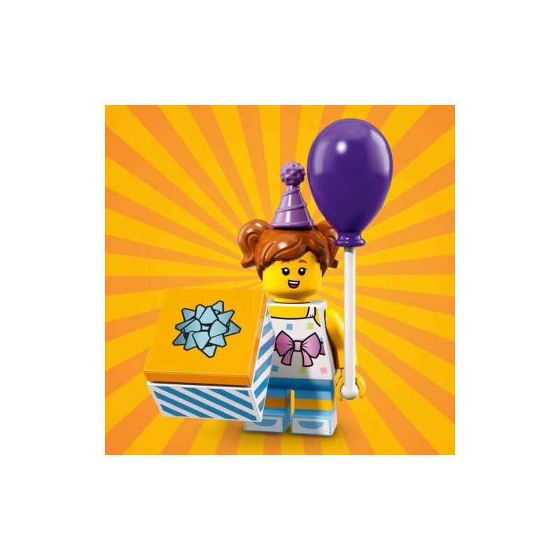 LEGO MINIFIGURES SERIE 18 71021 - 6 BIRTHDAY PARTY GIRL ragazza compleanno UN...