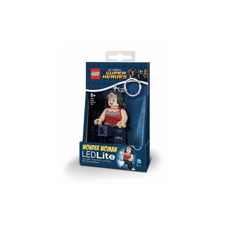 LEGO Torcia portachiavi WONDER WOMAN SUPER HEROES Keyring  LED LITE