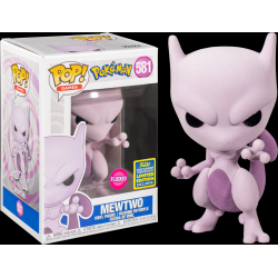 FUNKO POP GAMES 581 POKEMON MEWTWO FLOCKED FLOCCATO LIMITED EDITION SUMMER 2020