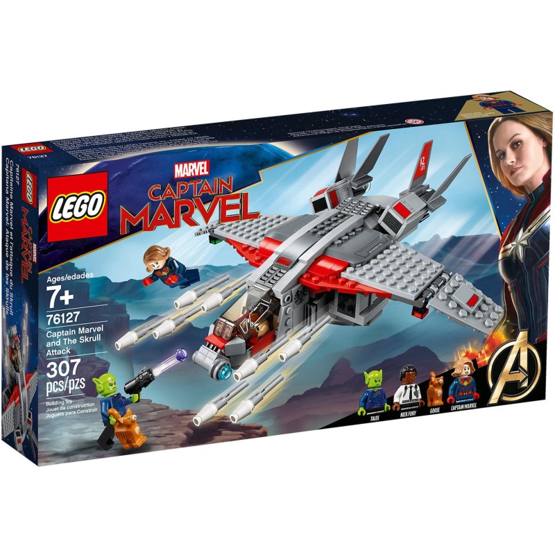 LEGO 76127 SUPER HEROES CAPTAIN MARVEL AND THE SKRULL ATTACK GEN 2019