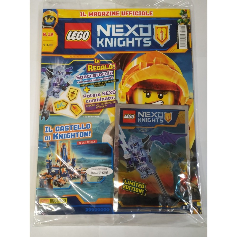 LEGO NEXO KNIGHTS RIVISTA MAGAZINE N. 12 ITALIANO + POLYBAG SPACCAROCCIA SIGI...
