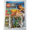 LEGO JURASSIC WORLD RIVISTA MAGAZINE NR 11 IN ITALIANO + POLYBAG STEGOSAURUS