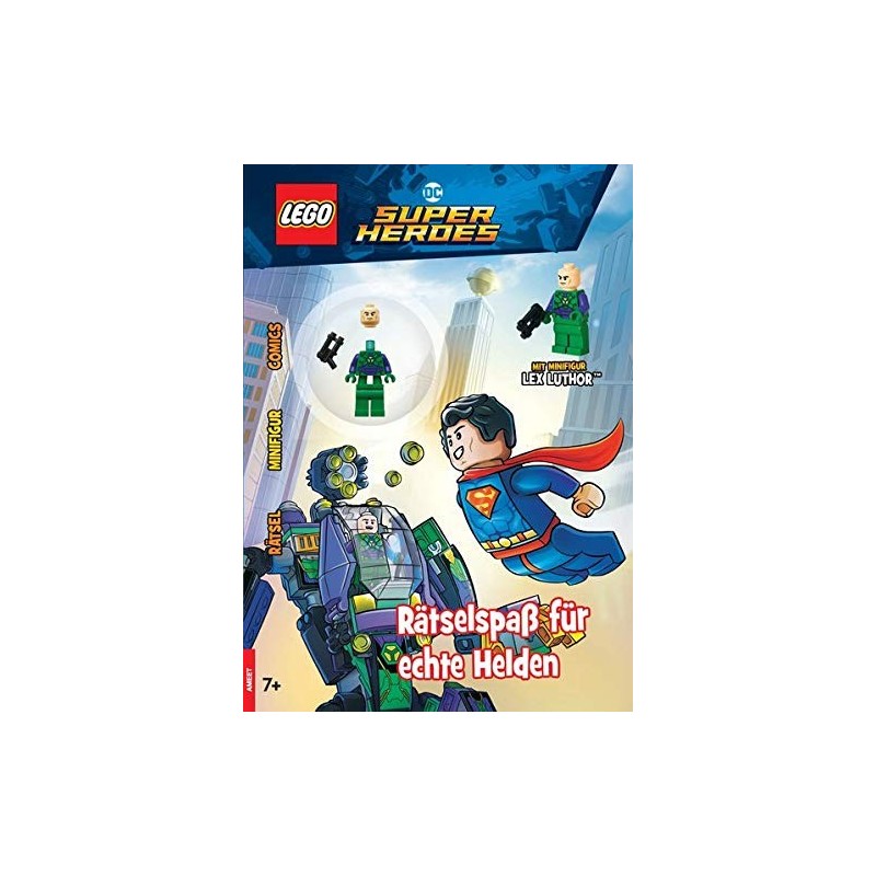 LEGO MINIFIGURE ESCLUSIVA LEX LUTHOR DC SUPER HEROES CON LIBRO Rätselspaß für ..