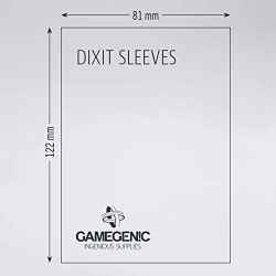 PRIME DIXIT 90 BUSTINE SLEEVES 81X122 MM GAMEGEN!C - 4251715402634 - TRASPARENTE