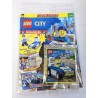 LEGO CITY RIVISTA MAGAZINE NR 24 IN ITALIANO + POLYBAG POLICE MINIFIGURES