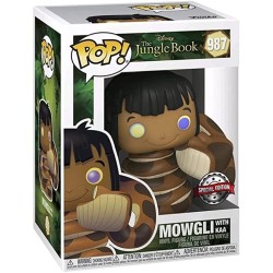 FUNKO POP  987 MOWGLI WITH KAA VERYNEKO EXCLUSIVE IL LIBRO DELLA GIUNGLA 10 CM