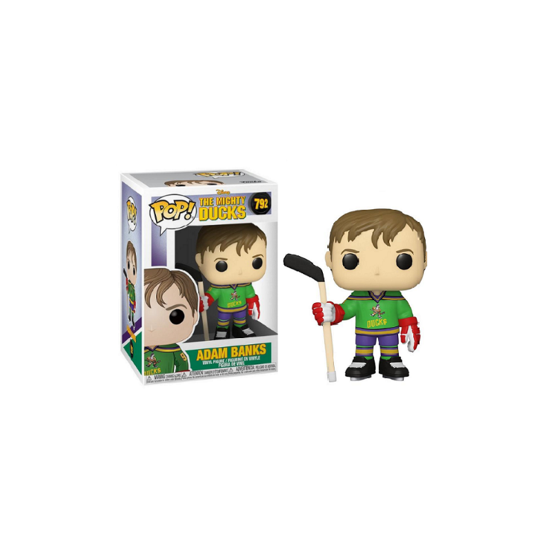 FUNKO POP 792 ADAM BANKS - THE MIGHTY DUCKS DISNEY - 10 CM VINYL FIGURE