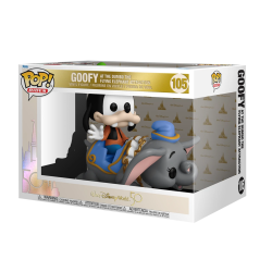 FUNKO POP RIDES 105 GOOFY PIPPO CON DUMBO - WALT DISNEY WORLD 50 - 15 CM