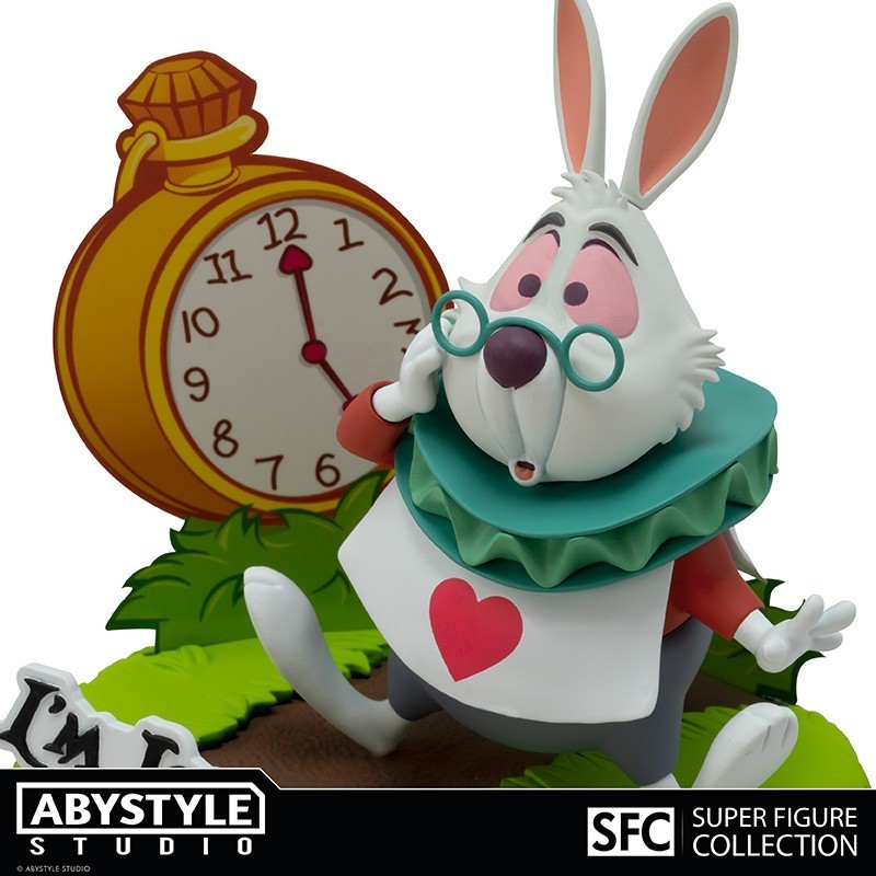 DISNEY ALICE IN WONDERLAND SUPER FIGURE COLLECTION WHITE RABBIT 10CM