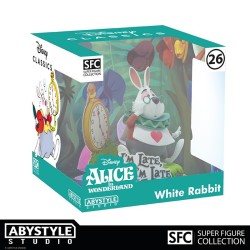 DISNEY ALICE IN WONDERLAND SUPER FIGURE COLLECTION WHITE RABBIT 10CM