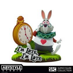 DISNEY ALICE IN WONDERLAND SUPER FIGURE COLLECTION WHITE RABBIT 10CM