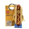 LEGO LGL-KE119H PORTACHIAVI LEDLITE UOMO HOT-DOG MAN TORCIA LUCE 8 CM