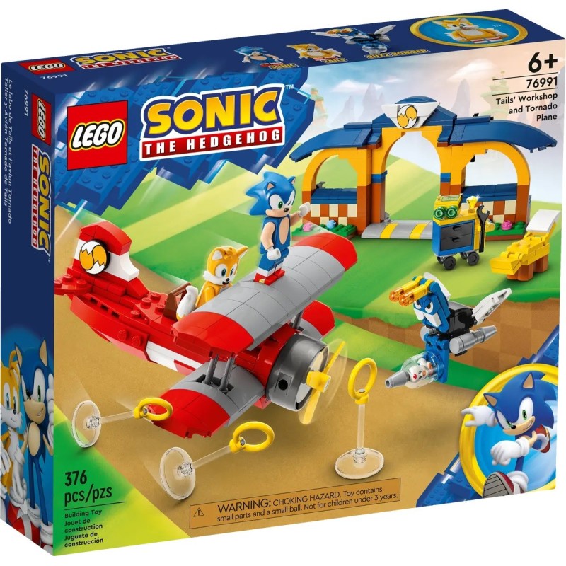 LEGO 76991 SONIC LABORATORIO DI TAILS E AEREO TORNADO AGOSTO 2023