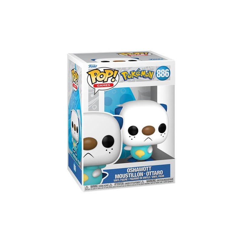 FUNKO POP 886 OSHAWOTT  POKEMON 10 CM VINYL FIGURE