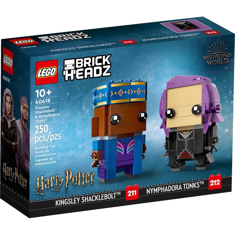 LEGO 40618 BRICKHEADZ KINGSLEY SHACKLEBOLT E NYMPHADORA TONKS