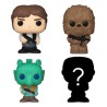 FUNKO BITTY POP STAR WARS HAN SOLO 4 PERSONAGGI VINYL FIGURE - 2,5 CM