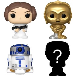 FUNKO BITTY POP STAR WARS PRINCESS LEIA 4 PERSONAGGI VINYL FIGURE - 2,5 CM