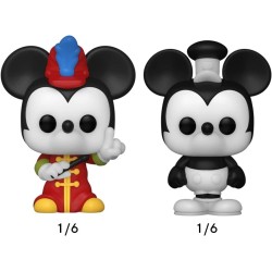 FUNKO BITTY POP SORCERER MICKEY 4 PERSONAGGI DISNEY  VINYL FIGURE - 2,5 CM