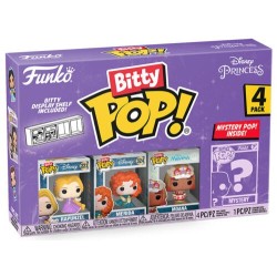 FUNKO BITTY POP RAPUNZEL DISNEY PRINCESS 4 PERSONAGGI  VINYL FIGURE 2,5 CM