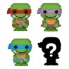 FUNKO BITTY POP RAFFAELLO 8 BIT TEENAGE MUTANT NINJA TURTLE 4 PERSONAGGI 2,5 CM