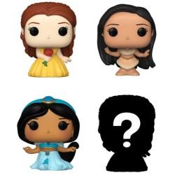 FUNKO BITTY POP BELLE DISNEY PRINCESS 4 PERSONAGGI  VINYL FIGURE 2,5 CM - 73031