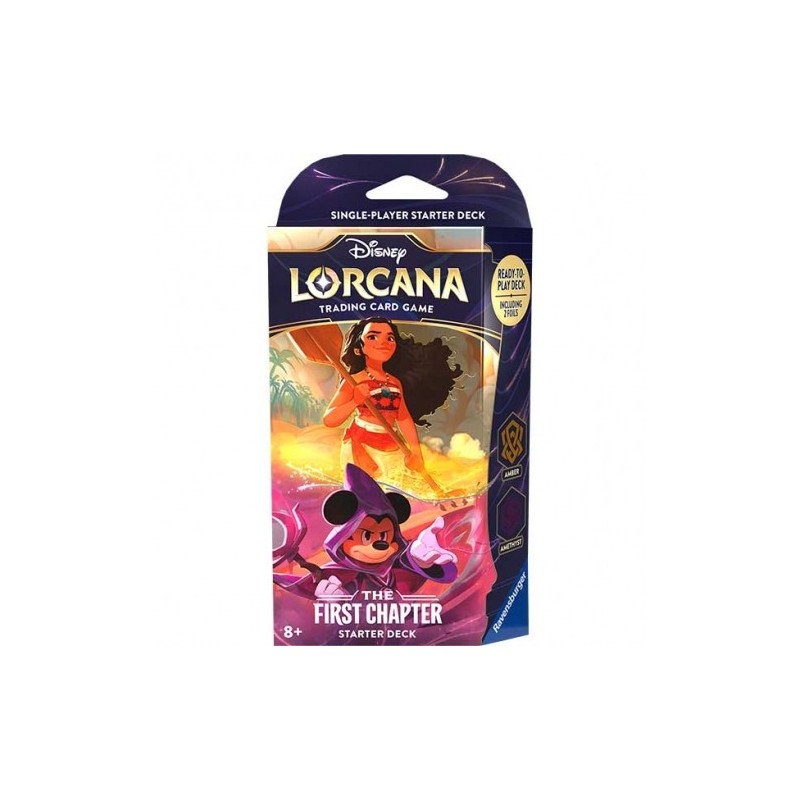 LORCANA  AMBER AMENTHYST STARTER DECKS - FIRST CHAPTER - ENG