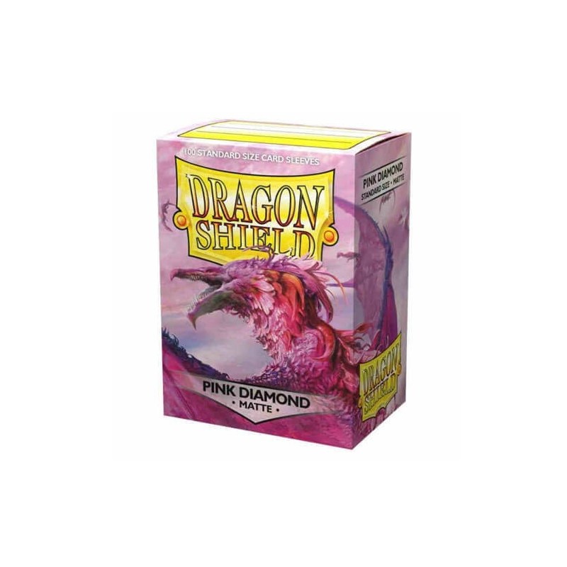 AT-11039 DRAGON SHIELD 100 BUSTINE STANDARD - MATTE PINK DIAMOND