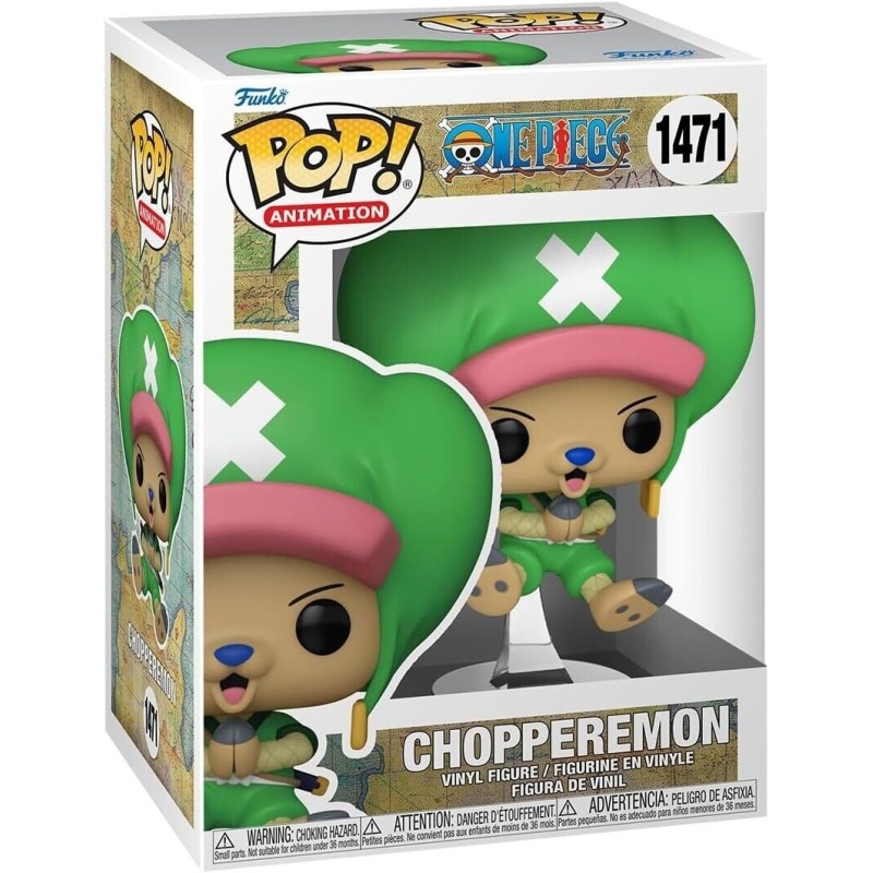 FUNKO POP 1471 CHOPPEREMON WANO FLOCKED ONE PIECE EXCLUSIVE 9CM