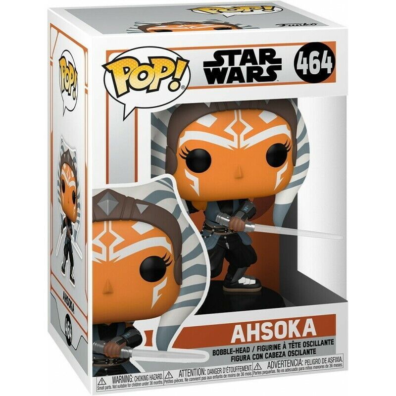 FUNKO POP 464 AHSOKA W/SABERS STAR WARS - THE MANDALORIAN VINYL FIGURE 9 CM