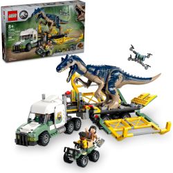 LEGO 76966 JURASSIC WORLD MISSIONE DINOSAURO CAMION TRASPORTO ALLOSAURO AGO 24