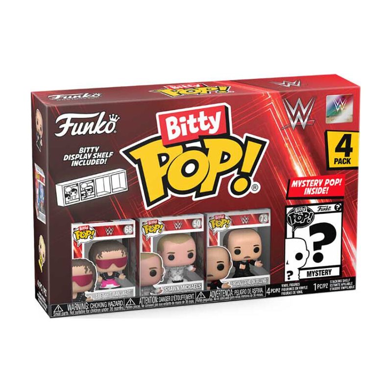 FUNKO BITTY POP BRET HART - WWE VINYL FIGURE 4 PZ - 75461