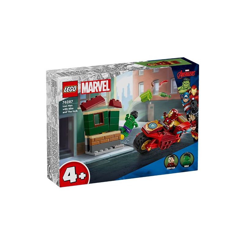 LEGO 76287 MARVEL SUPER HOROES IRON MAN CON MOTO E THE HULK AGOSTO 2024