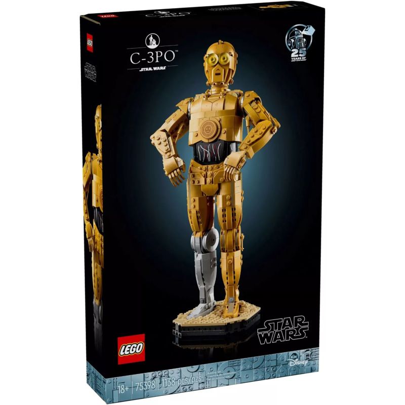 LEGO 75398 STAR WARS C-3PO PERSONAGGIO COSTRUIBILE AGOSTO 2024