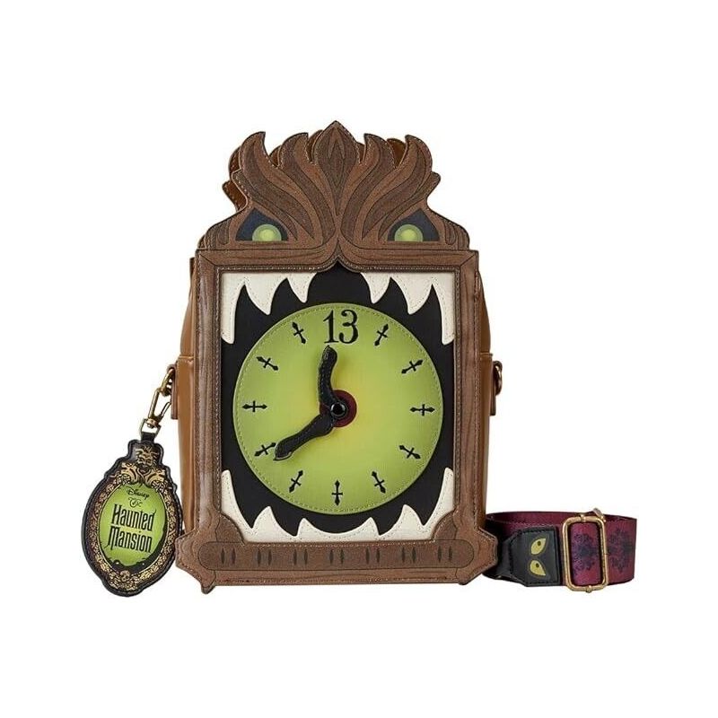 DISNEY HAUNTED MANSION BORSA A TRACOLLA CLOCK LOUNGEFLY