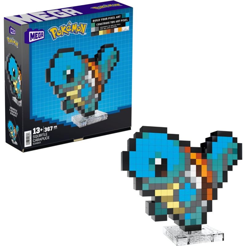 Pokémon MEGA CONSTRUX Construction Set Squirtle Pixel Art