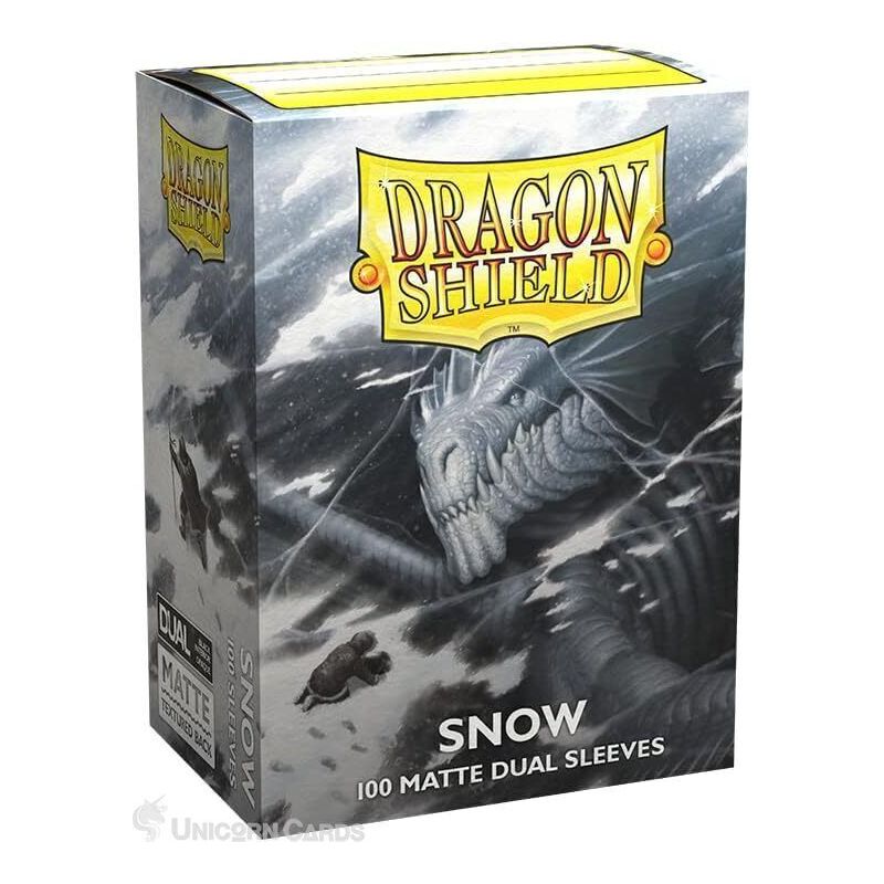 AT-15005 DRAGON SHIELD 100 BUSTINE STANDARD - DUAL MATTE SNOW NIRIN