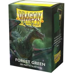 AT-11056 DRAGON SHIELD 100 BUSTINE MATTE STANDARD - FOREST GREEN