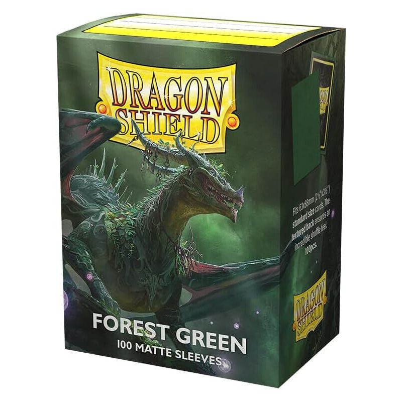 AT-11056 DRAGON SHIELD 100 BUSTINE MATTE STANDARD - FOREST GREEN