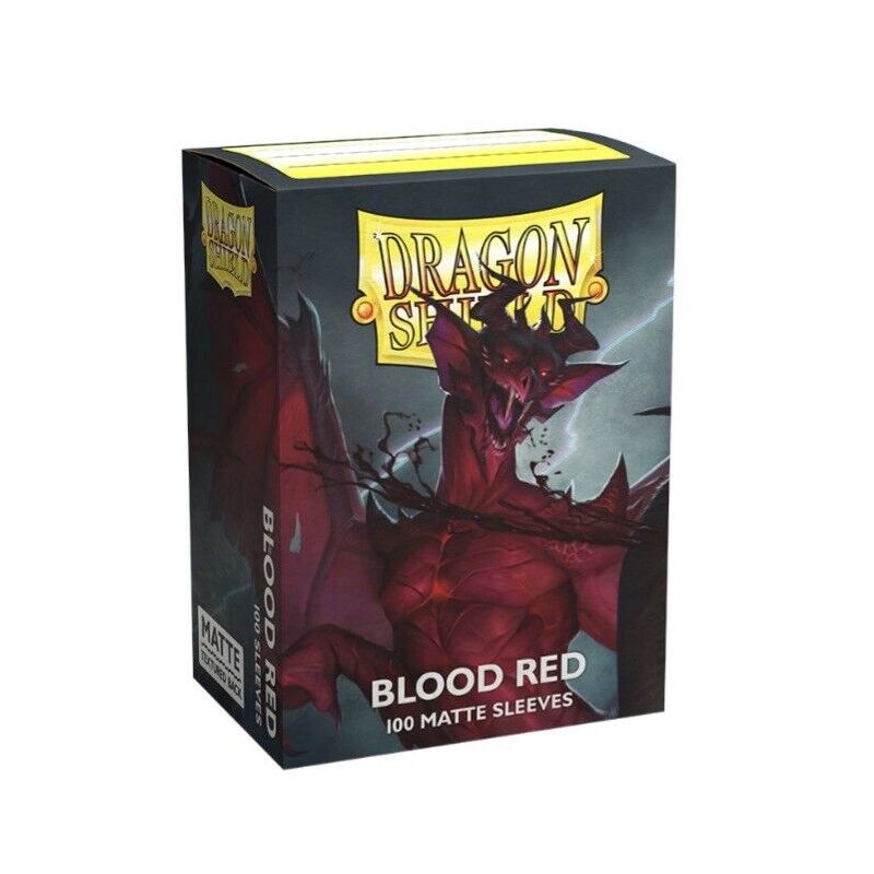 AT-11050 DRAGON SHIELD 100 BUSTINE MATTE STANDARD - BLOOD RED SIMURAG