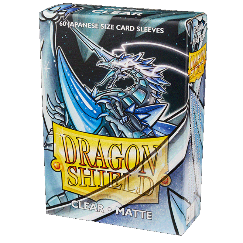 Dragon Shield Small Sleeves - Japanese Matte CLEAR (60 Sleeves)AT-11101