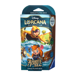 LORCANA GO GO TOMAGO E SCHEGGIA STARTER DECK AZURITE SEA ENG Emerald/Sapphire