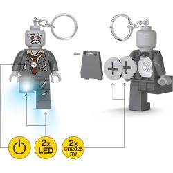 LEGO CLASSIC ZOMBIE KEY LIGHT PORTACHIAVI KEYCHAIN LED LITE