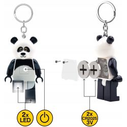 LEGO CLASSIC PANDA KEY LIGHT PORTACHIAVI KEYCHAIN LED LITE