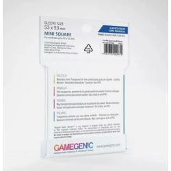 Gamegenic - PRIME Mini Square-Sized Sleeves 53 x 53 mm - Clear (50 Sleeves)