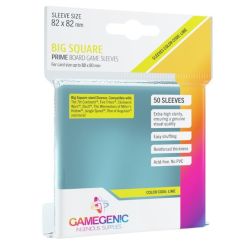 Gamegenic - PRIME Big Square- Sized Sleeves 82 x 82 mm - Clear (50 Sleeves)